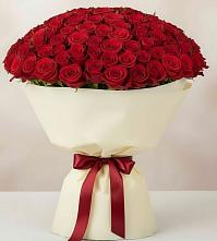 Букет 101 Красная роза Милано в Казьминском