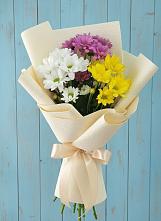 Букет цветов из:  Хризантемы #REPLACE_PRED# Казьминском