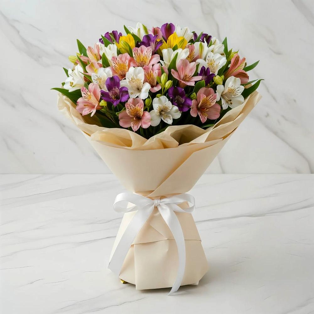 Букет цветов из: Альстромерии в Казьминском