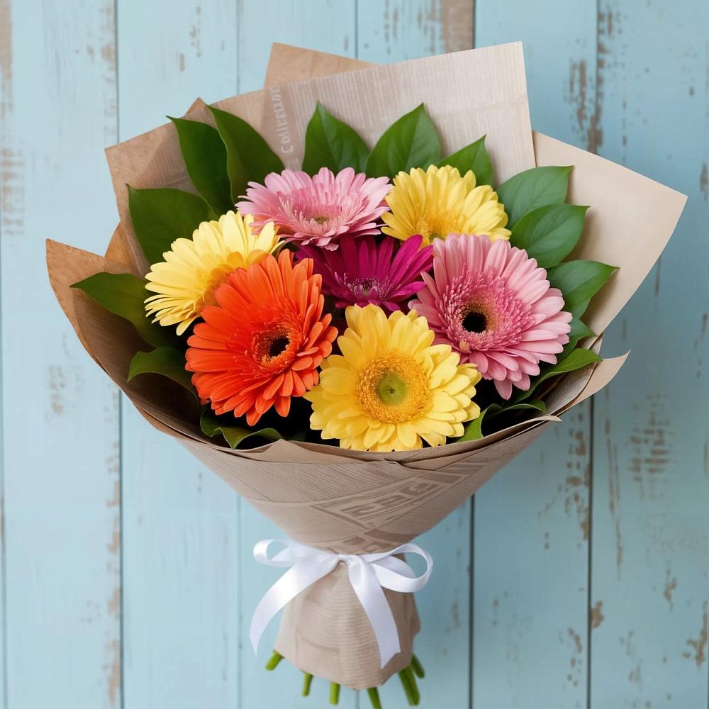 Букет цветов из: Герберы в Казьминском