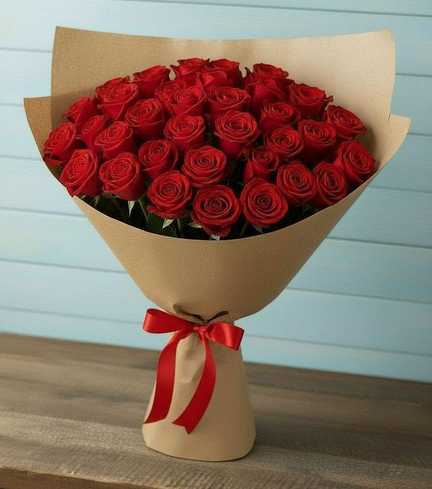 Букет Красные розы Милано в Казьминском