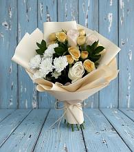 Букет цветов из:  Розы и Хризантемы #REPLACE_PRED# Казьминском