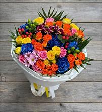 Букет цветов из:  Розы и Хризантемы #REPLACE_PRED# Казьминском