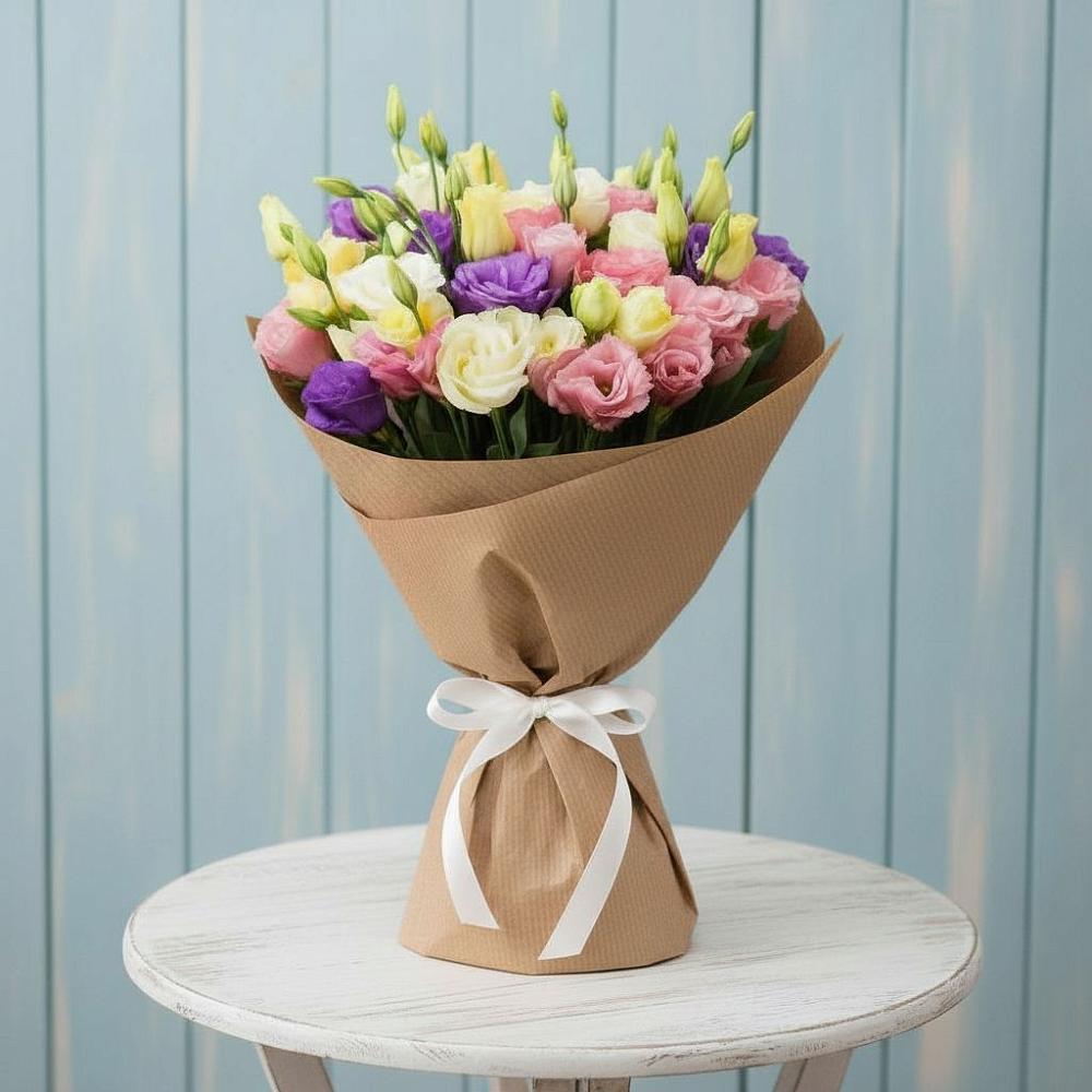 Букет цветов из: Лизиантусы в Казьминском