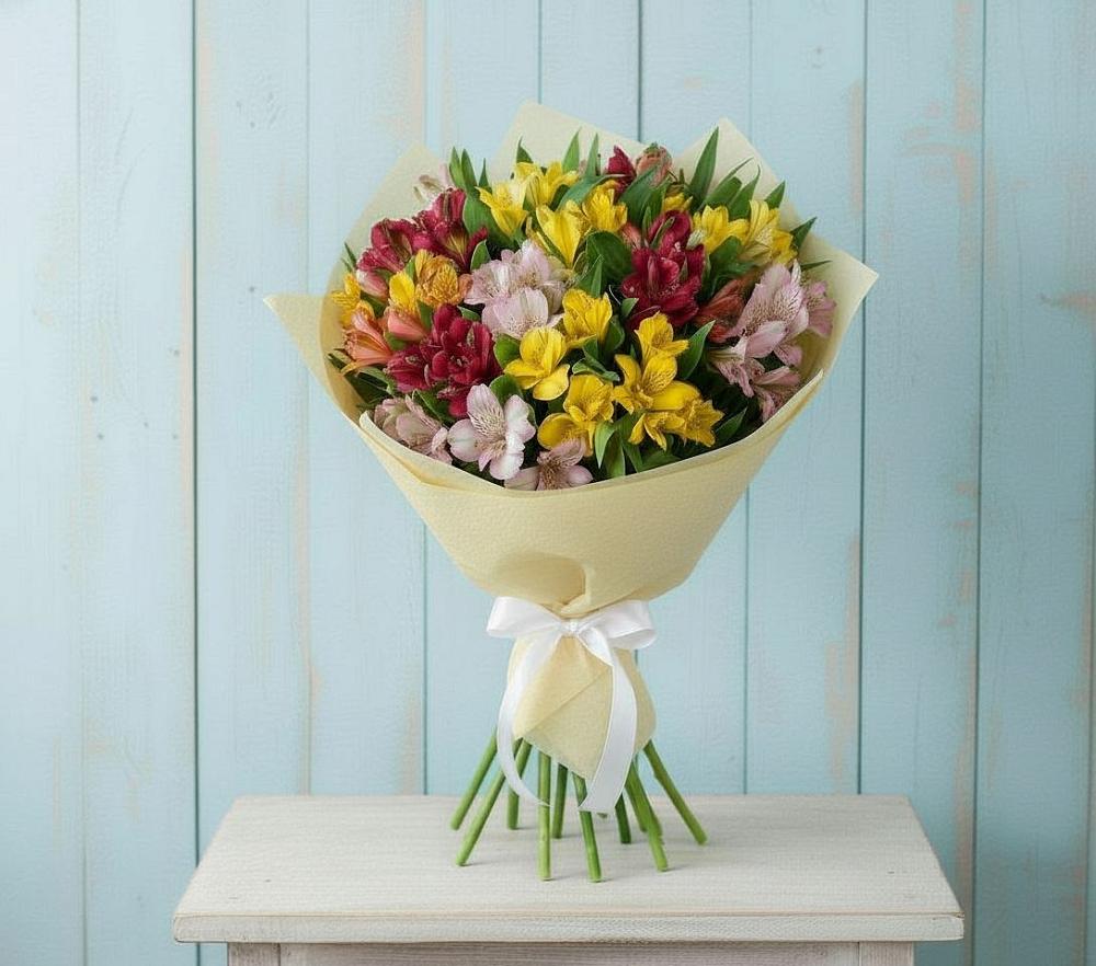 Букет цветов из: Альстромерии в Казьминском