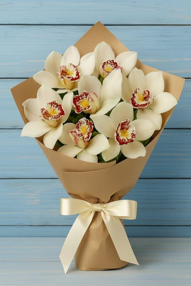 Букет цветов из: Орхидеи и Розы в Казьминском