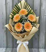Букет цветов из:  Герберы #REPLACE_PRED# Казьминском