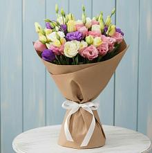 Букет цветов из:  Лизиантусы в Казьминском