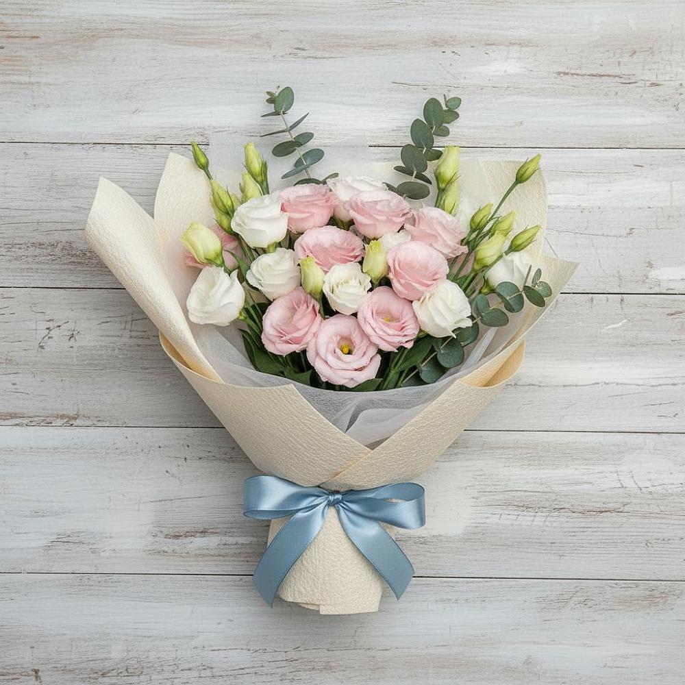 Букет цветов из: Лизиантусы в Казьминском